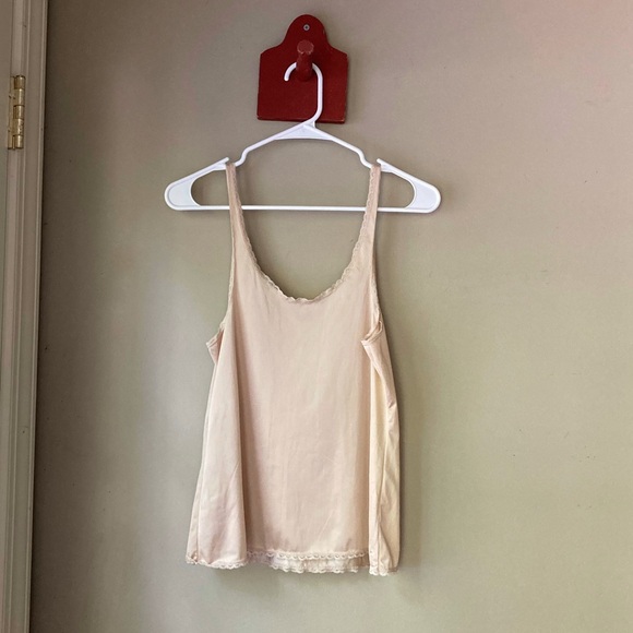 Vintage Vanity Fair Tanish Cream Bow Detail Cami Tank Top 34/40 - Picture 6 of 7